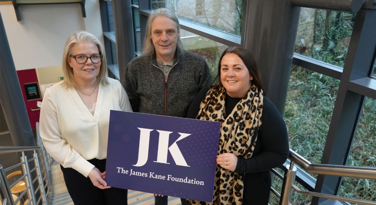 Dr Sisan Gillen, Gerard Gallagher and Emma Finney